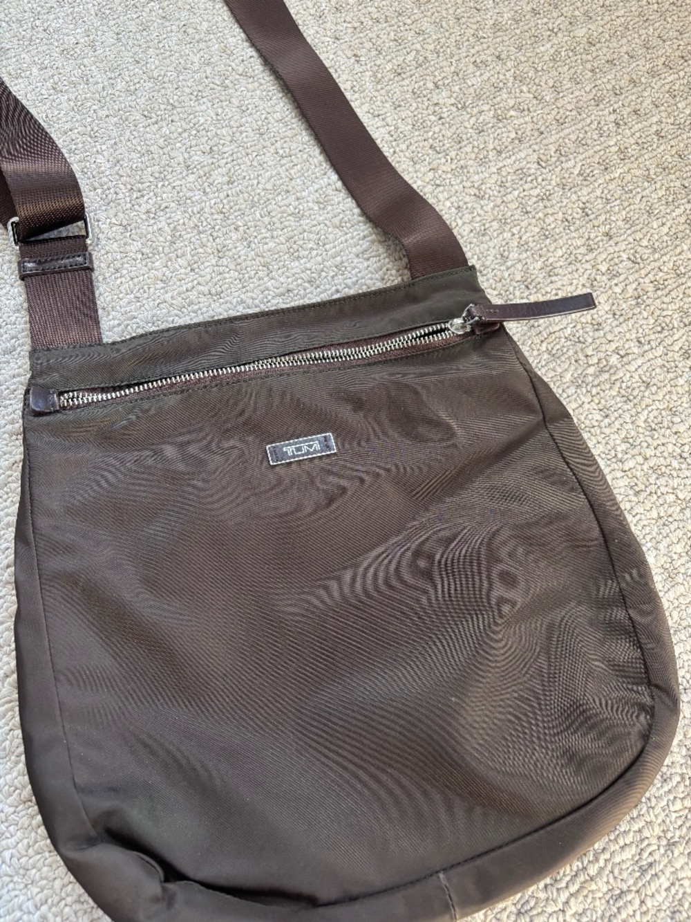 Tumi Java espresso crossbody bag